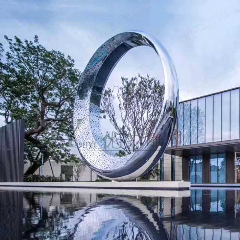 不銹鋼圓環雕塑 不銹鋼圓環雕塑