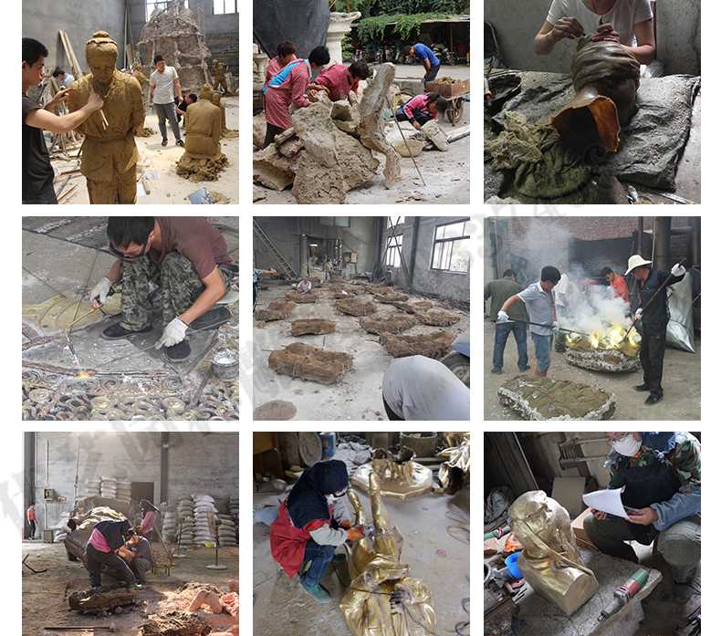 銅雕塑廠家，銅雕塑鑄造流程，銅雕塑定制