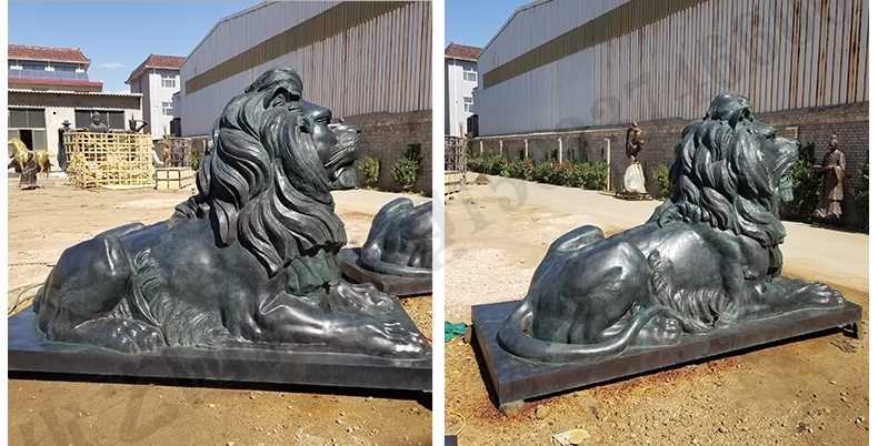 匯豐銀行銅獅子，銅雕塑廠家，歐式銅獅子