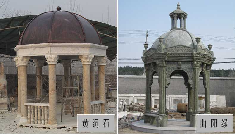 歐式景觀亭子，石雕大理石亭子，河北涼亭廠家