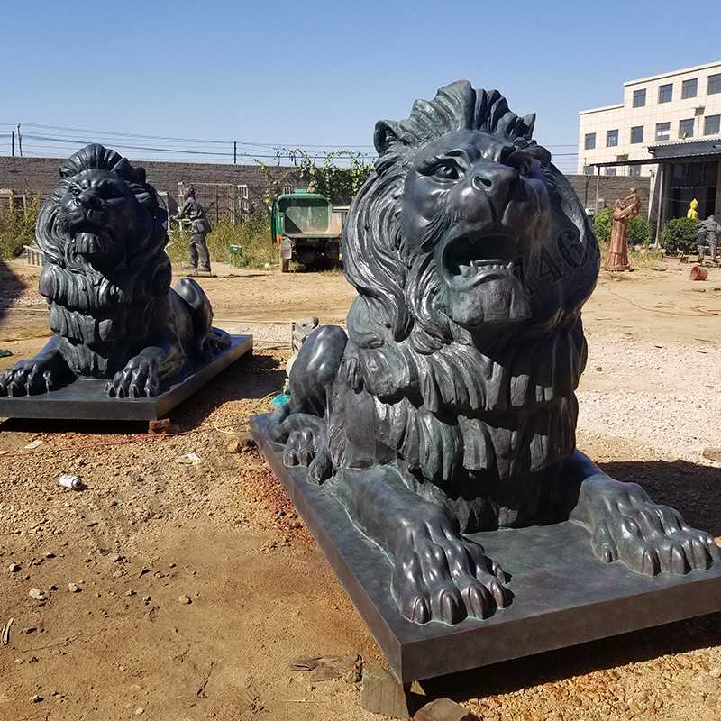 匯豐銅獅子，銅匯豐獅子，銅雕塑廠家，銅獅子廠家
