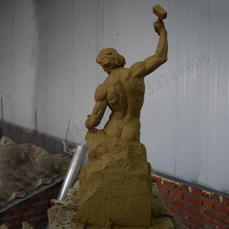 自我雕刻雕塑，雕刻自我雕塑，雕刻自己擺件